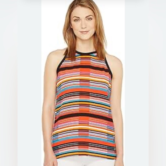 Xl bright geometric upscale sleeveless top - Picture 1 of 4